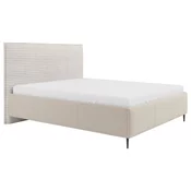 MID.YOU OBLAZINJENA POSTELJA 180 cm  x 200 cm , les, tekstil, leseni material naravne barve