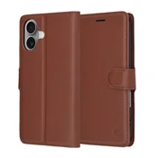 Etui Techsuit Leather Folio za iPhone 17 - rjav