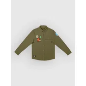 The Dudes Campfire Shirt olive branch