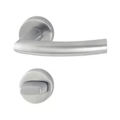 HOPPE garnitura kljuk TRONDHEIM, z rozeto WC, 37-42 mm, inox mat