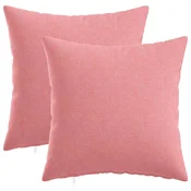 vidaXL Prevleka za blazino 2 kos HEERLEN Roza 45 x 45 cm Blago