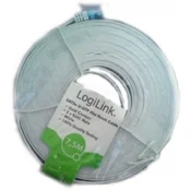 LogiLink patch kabel SlimLine, ravan, Cat.5e, U/UTP, 0,5 m
