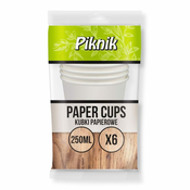shumee Papirnati lončki za piknik 250 ml 6 kosov