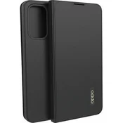 OPPO Oppo, Ohišje v obliki školjke za Oppo Find X3 Lite Folio Flip Cover z držalom za kartice, ?rna, (21373556)