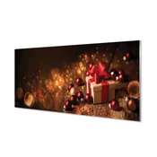 tulup.si Stenska plošča za kuhinjo Darilni baubles deske 120x60 cm