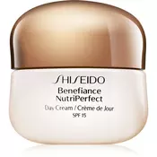 Shiseido Benefiance NutriPerfect 50 ml dnevna krema za lice W proti vráskám;na rozjasnění pleti;s ochranným faktorem SPF