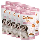 Calibra Dog Life Puppy & Junior Chicken with Rice, vrečka 10 x 150 g