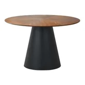 Stol ANGEL - MDF + prirodni furnir - hrast/crni