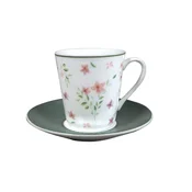 PORCELAN SET ZA KAFU 150ml 6/1 (GREEN GARDEN) JH-CS-150V-9221