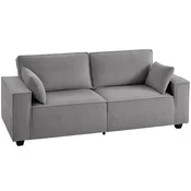 Homestar Sofa 3-sedežna 218x79x91 cm svetlo siva