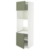 METOD Visoki element za ugradne uredaje, bela/Axstad sivozelena, 60x60x200 cm