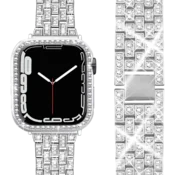 Kovinski pašček in ovitek za Apple Watch 9/8/7 41 mm