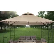 Metalna gazebo tenda 3x3 Panama bež 003