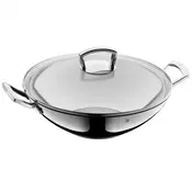 WMF WOK inox mit Glasdeckel 36cm 07.5357.6380 36 cm