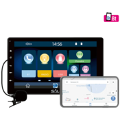 SAL Auto radio, 4 x 45W, 9 LCD Display, BT, USB, microSD - VB X1000