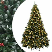 Vidaxl Umetno Zložljivo Božično Drevo 300 cm 300 LED Toplo bela