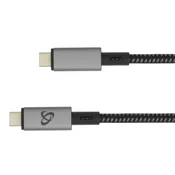Kabel USB tip C-M<=>USB tip C-M  1.5m 100W 10Gbps crni