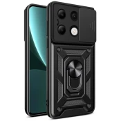 Defender Slide ovitek za Xiaomi Redmi Note 13 4G - črn