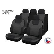 Cappa Prevleke za avtomobilske sedeže Perfetto GL SSangYong Actyon črna/siva