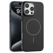 Rigid Silicone MagSafe maska za iPhone 15 Pro Max – crna