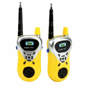 Set dveh walkie talkie postaj - doseg do 100m rumena