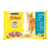 FRISKIES Cat Multipack, Tuna/Bakalar/Sardina/Losos, 4x85g