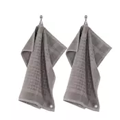 Set of 2 kitchen towels, cotton, 50 x 50 cm, Pharao, Taupe - Tiseco