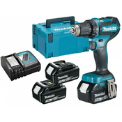 MAKITA akumulatorski vrtalni vijačnik 18V DDF485RF3J 50Nm 3x3.0Ah BLDC MAKPAC, (21386764)