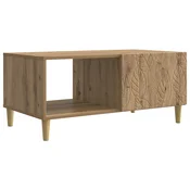 vidaXL Klubska miza Artisan hrast 90 x 50 x 40 cm Inženirski les
