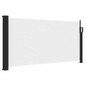 Vidaxl Zložljiva stranska tenda bela 100x300 cm