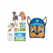 Mikro Trading PAW PATROL, Tačke na patrulji, ustvarjalni set z barvicami, nalepkami in pobarvankami v nahrbtniku Chase