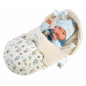 Llorens 73885 NEW BORN BOY - realisticna beba lutka s punim tijelom od vinila - 40