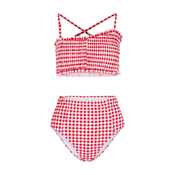 CUPSHE Ženski dvodelni kupaći kostim D130 crveni