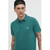 Polo majica Abercrombie & Fitch za muškarce, boja: zelena, s aplikacijom