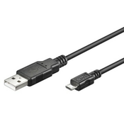 WEBHIDDENBRAND Ewent kabel za punjenje USB-A v Micro-B USB, 1 m, crna