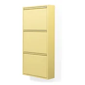 Svetlo rumena jeklena preklopna/stenska omarica za čevlje 50x103x15 cm Billy – Spinder Design