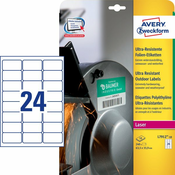 AVERY ZWECKFORM etikete L7912-10 (63,5x33,9mm), bele