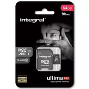 Integral memorijska kartica 64GB Micro SDXC class10 90MB/s + adapter