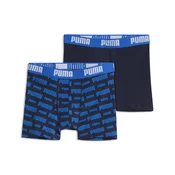 PUMA Everyday Logo Boxers Youth (2-pack), Clothing, Navy/Blue, 8