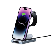 TECH-PROTECT QI15W-A26 3IN1 WIRELESS CHARGER BLACK (9490713934487)