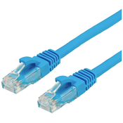 VALUE Value 21.99.0254 RJ45 omrežni kabel\, Patch kabel CAT 6 U/UTP 1.50 m modra 1 kos, (20420282)