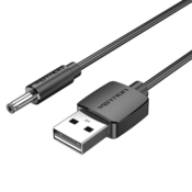 Kabel USB-A na DC 3,5 mm bačvasti priključak Vention CEXBF 5V 1m crni