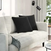 Jastucici za sofu 2 pcs Crna 45 x 45 cm Kordura tekstil