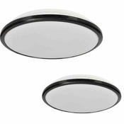 Milagro Plafonjera TERMA BLACK 24W LED IP44 O360 mm, Milagro