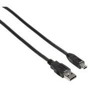 Hama USB 2.0 priključni kabel [1x USB 2.0 - 1x USB 2.0 Mini-B] 1.80 m Bela pozlačeni kontakti Hama