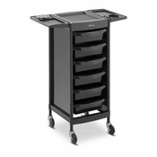 Frizerski voziček - 10 kg - 6 predalov s 3 pregradami - držalo za sušilnik za lase - polica 420 x 390 mm
