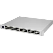 Ubiquiti USW-PRO-48-POE 48 port gigabit L3 PoE++ switch, 40 x GbE PoE+ Ports, 8 x GbE PoE++ ports, 4 x 10G SFP+ ports, 600W total PoE availability, La