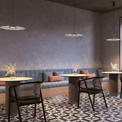 Maytoni LED viseča luč El, O 50 cm, bela, aluminij - Dnevna soba/jedilnica - Sodobni - bela, črna