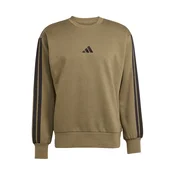 ADIDAS SPORTSWEAR Športna majica ESSENTIALS THREE STRIPES FLEECE kaki/črna