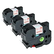 Komplet Brother TZe-262/TZ-262/PT/P-Touch 36mm kompatibilni trakovi (3) - rdeč izpis/bel trak